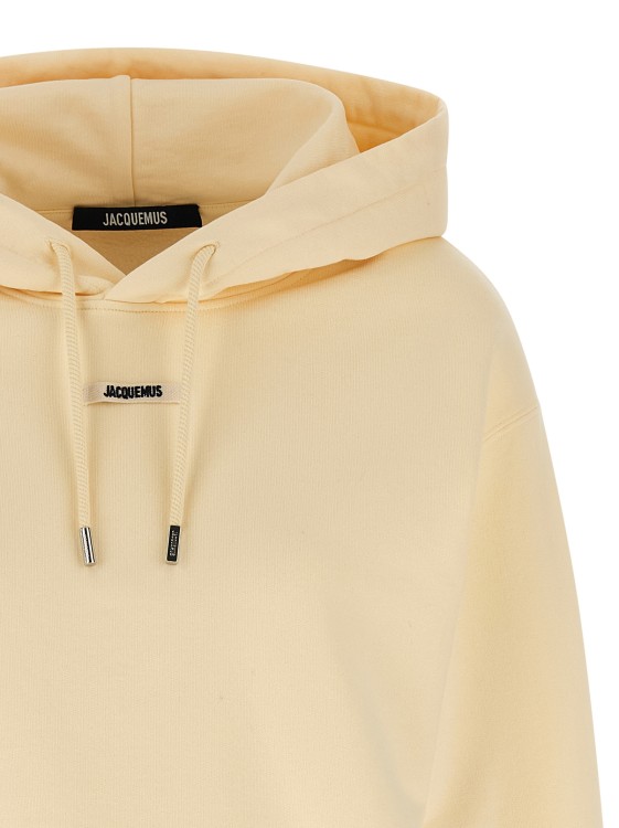 【JACQUEMUS】'Le Hoodie Gros Grains' Sweats ベージュ Beige La Casa 'Le hoodie Gros Grain zippé' Hoodie by