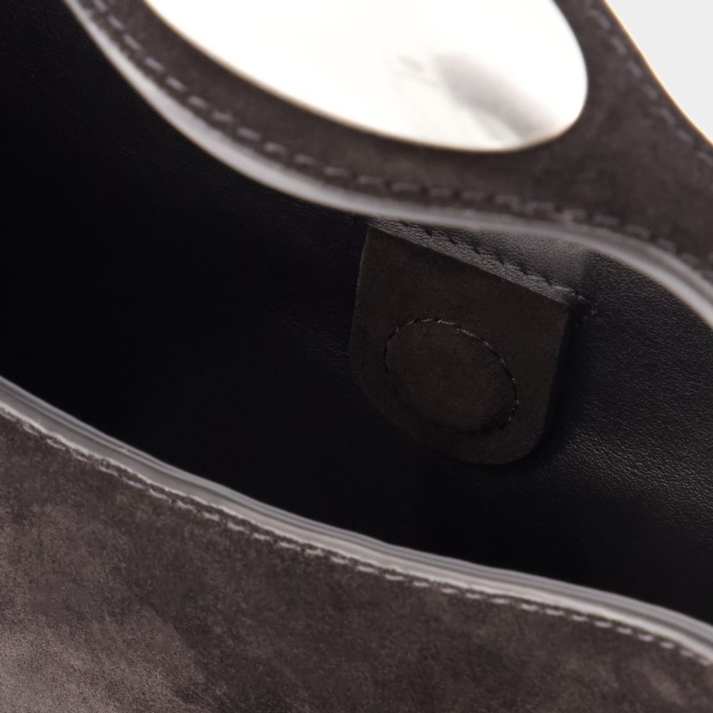 Alexander Wang Dome Circular Top Handle Bag In Black