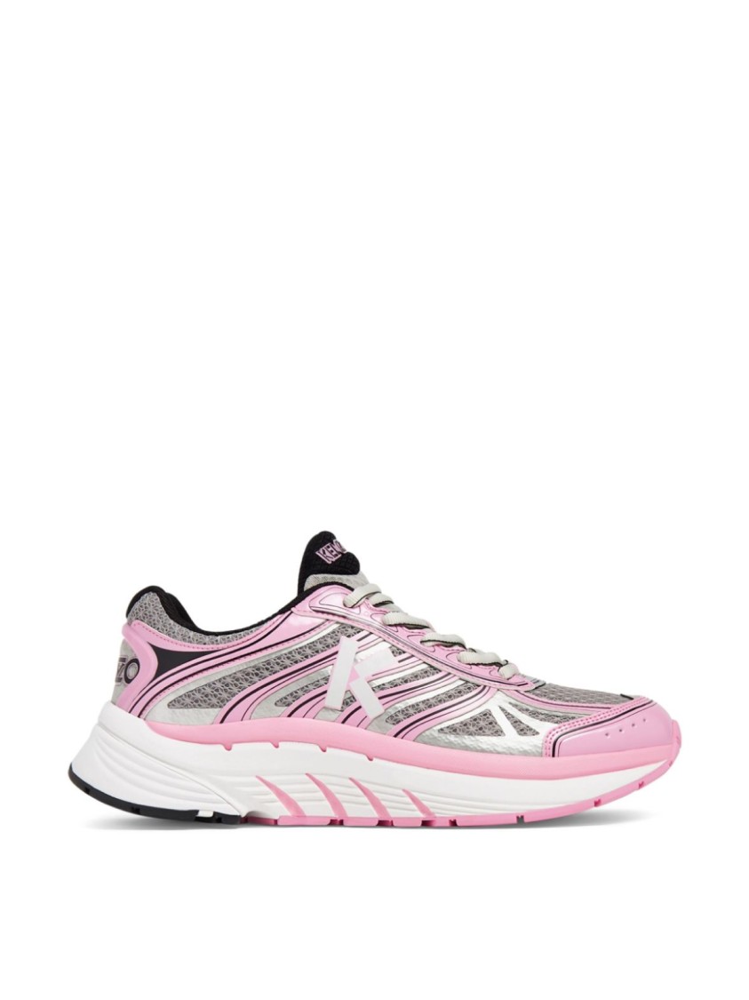 Kenzo Pace Tech Runner Logo Sneakers In Purple