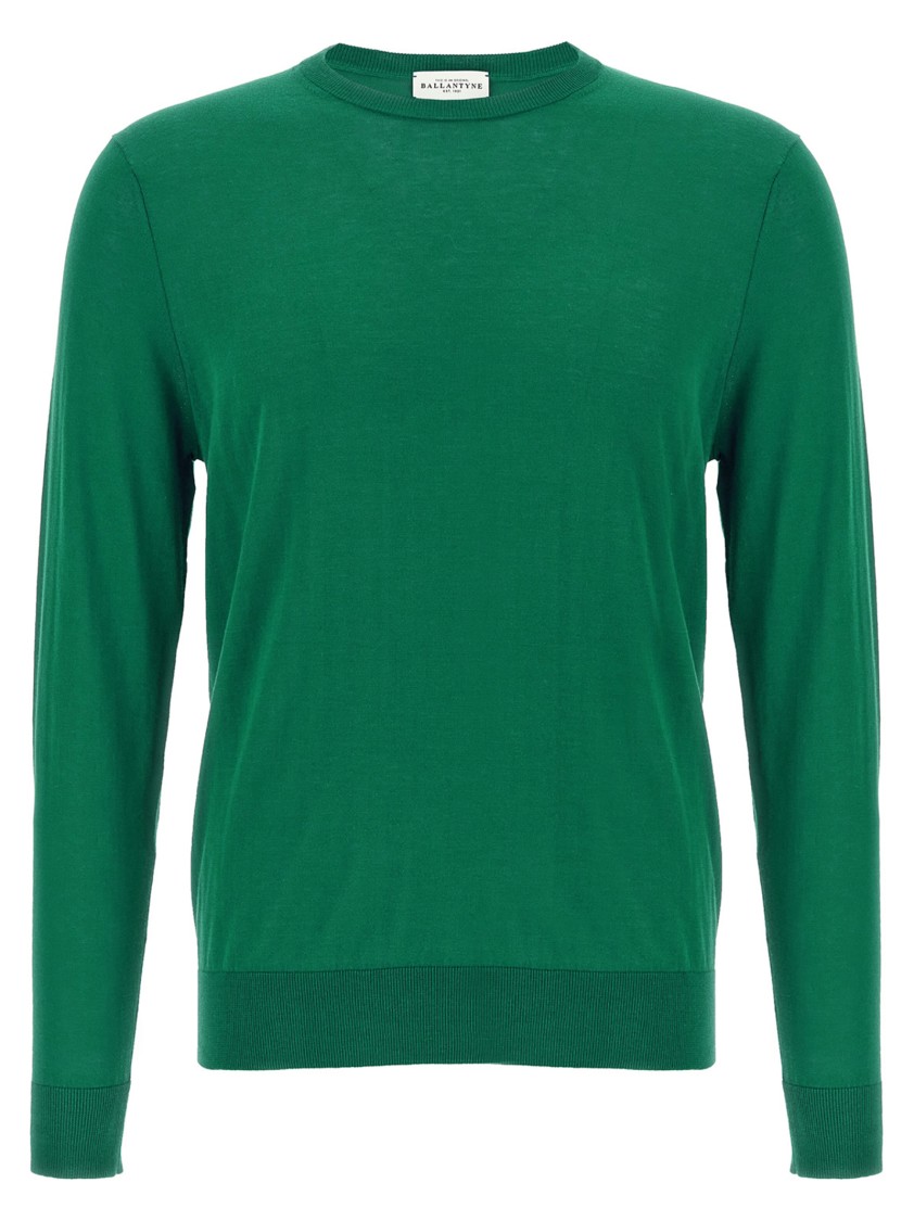 Ballantyne R Neck Sweaters And Cardigans In Green