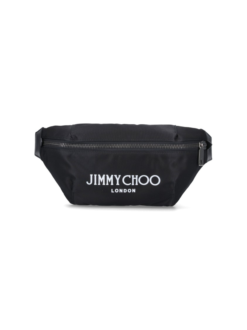 Jimmy Choo "finsley" Black Nylon Belt Bag