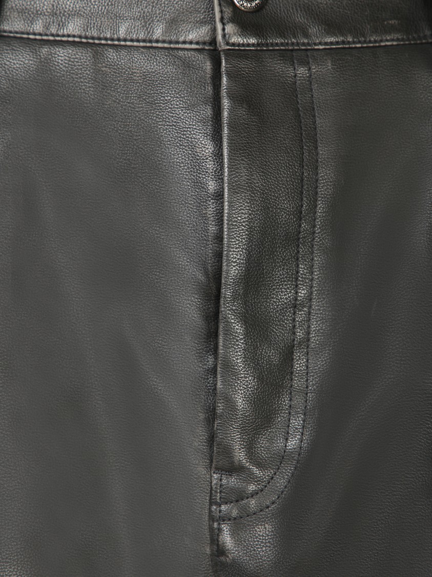 Msgm Tailored Black Trousers With Subtle Sheen In Black