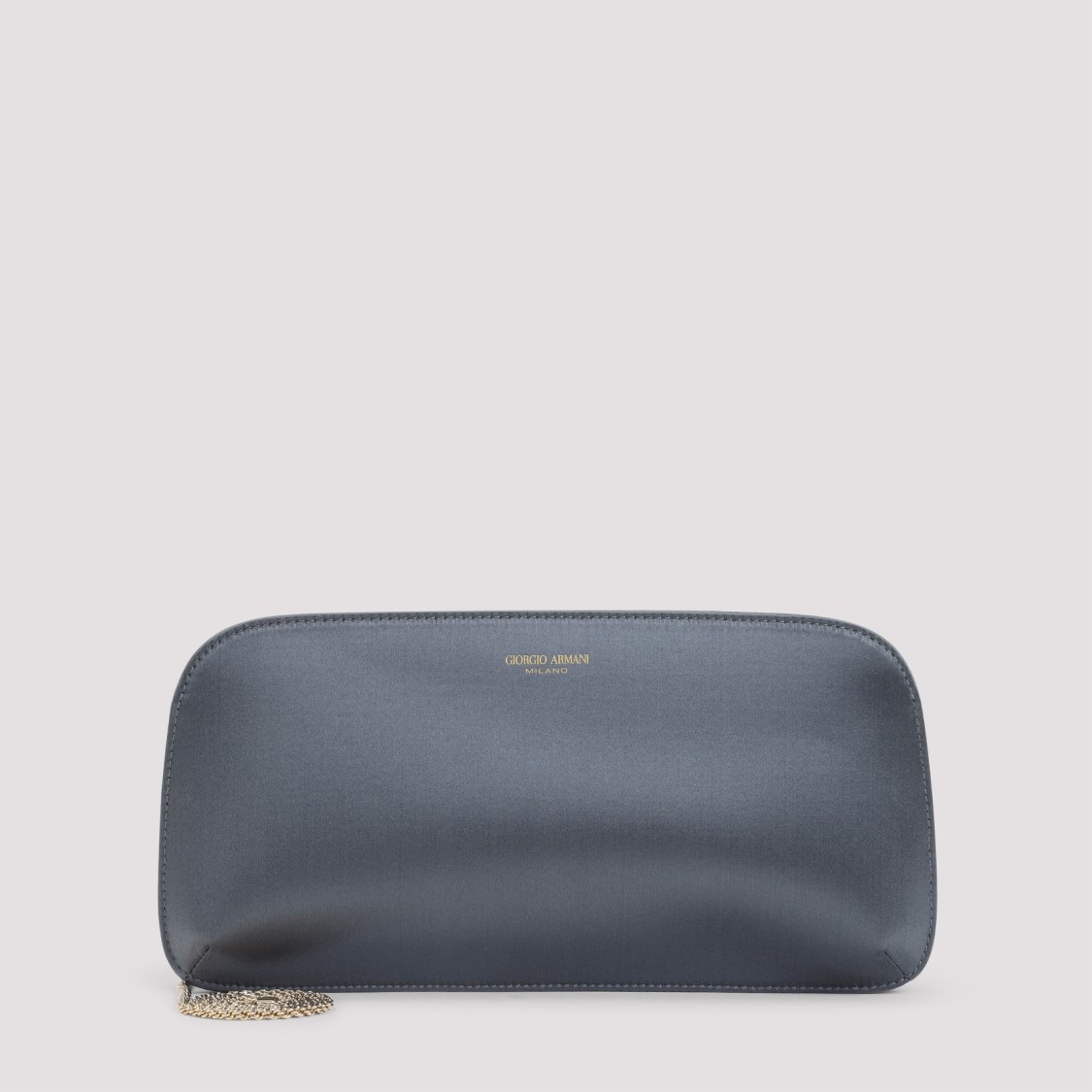 Giorgio Armani Grey Handbag With Delicate Chain Strap In Gray