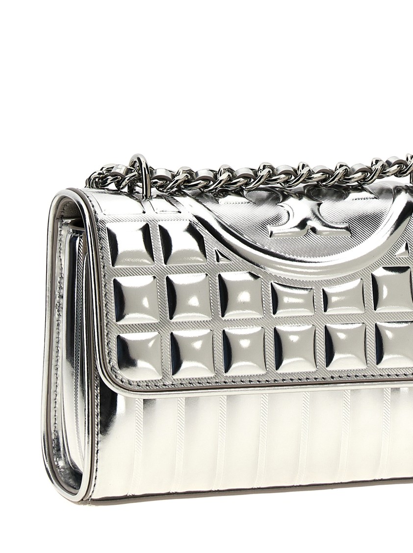 Tory Burch 'fleming Metallic Square Quilt' Shoulder Bag