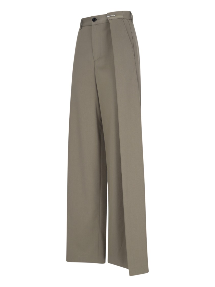 Mm6 Maison Margiela Mm6 By Maison Margiela Pleated Palazzo Pants – Green