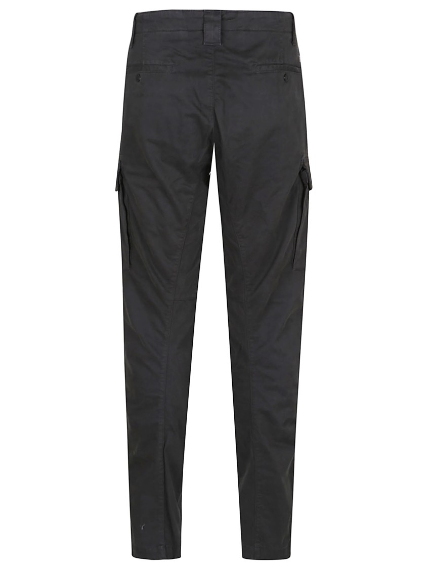 C.p. Company Cargo Pant In Stretch Satin In Black