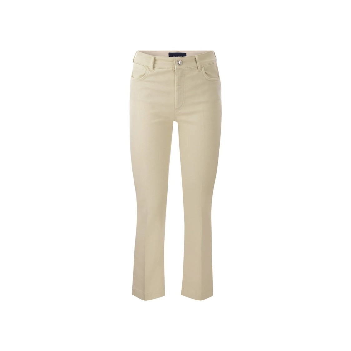 Sportmax Nilly Cotton Denim Jeans Women In Gold