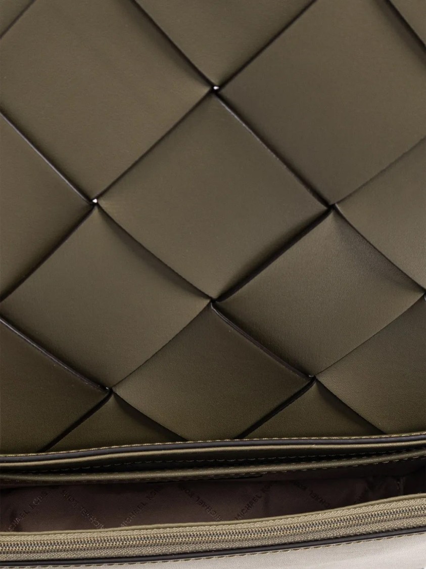 Michael Kors Md Flap Crossbody In Brown
