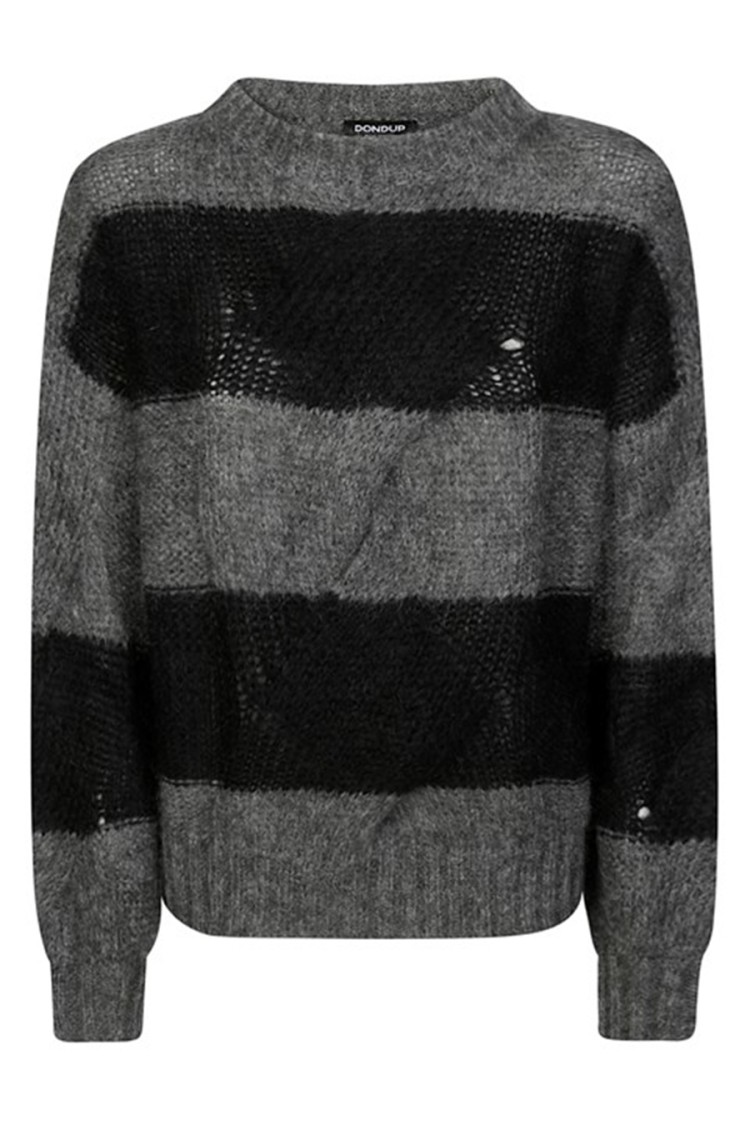 Dondup Horizontal Jersey In Gray