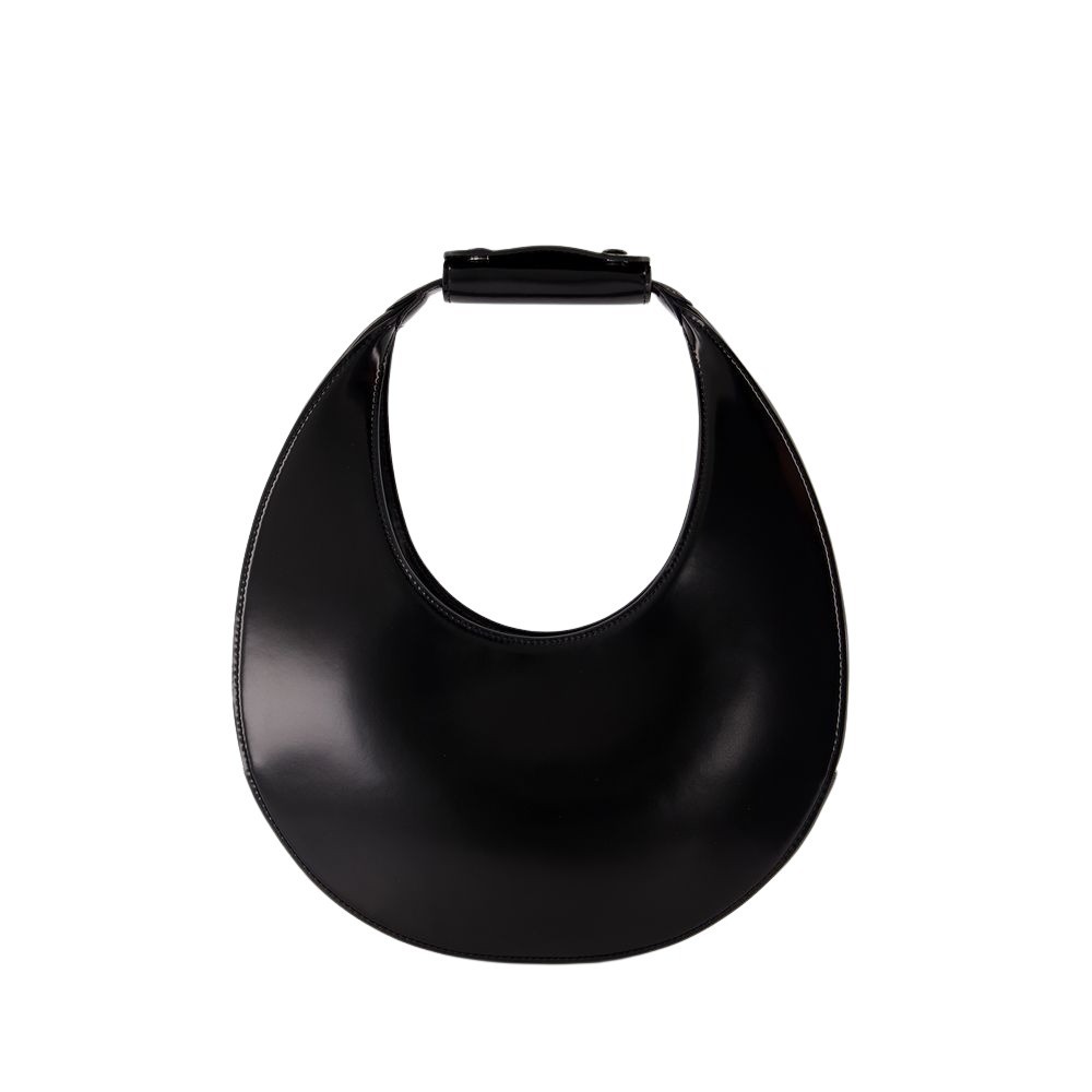 Shop Staud Moon Shoulder Bag - Leather - Black