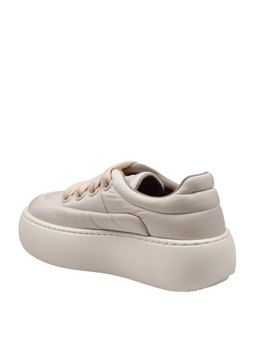 Barracuda Cream Water-repellent Fabric Sneakers In Pink