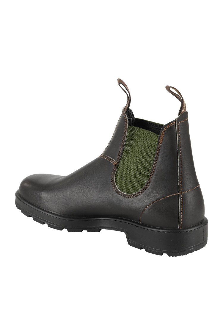 Blundstone Original 519 Chealsea Boots Mens 4.5 Stout Brown Leather Ankle Khd628 In Black