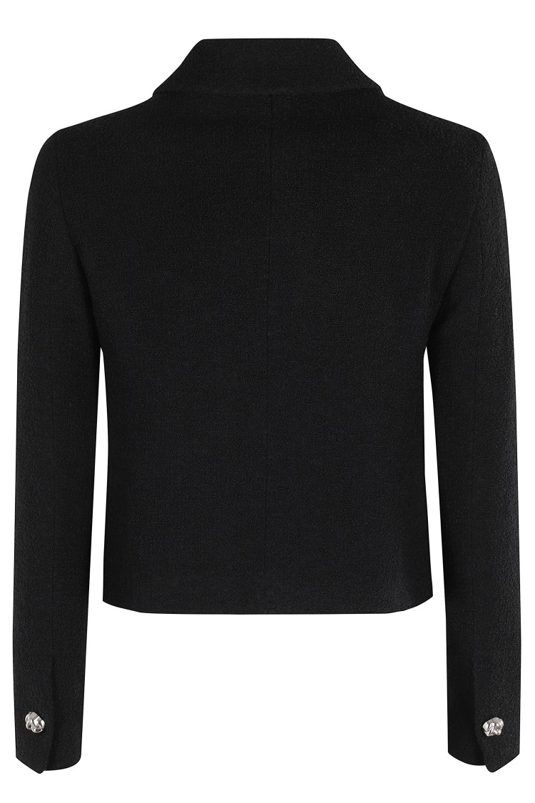Tagliatore Tailored Black Wool Jacket With Classic Collar In Black