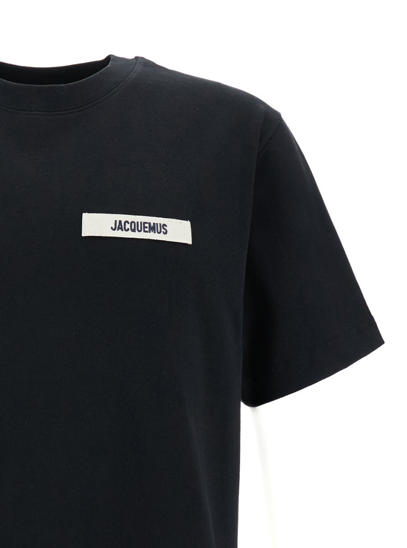 Shop Jacquemus Black Crewneck T-shirt