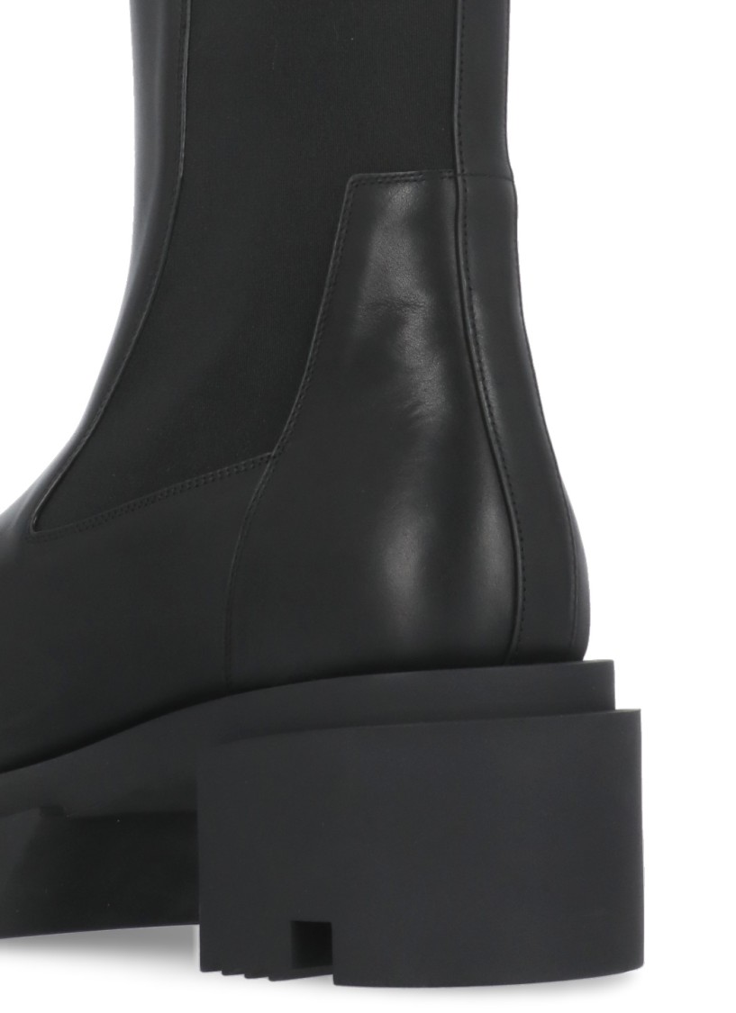 Rick Owens Hollywood Boots In Black