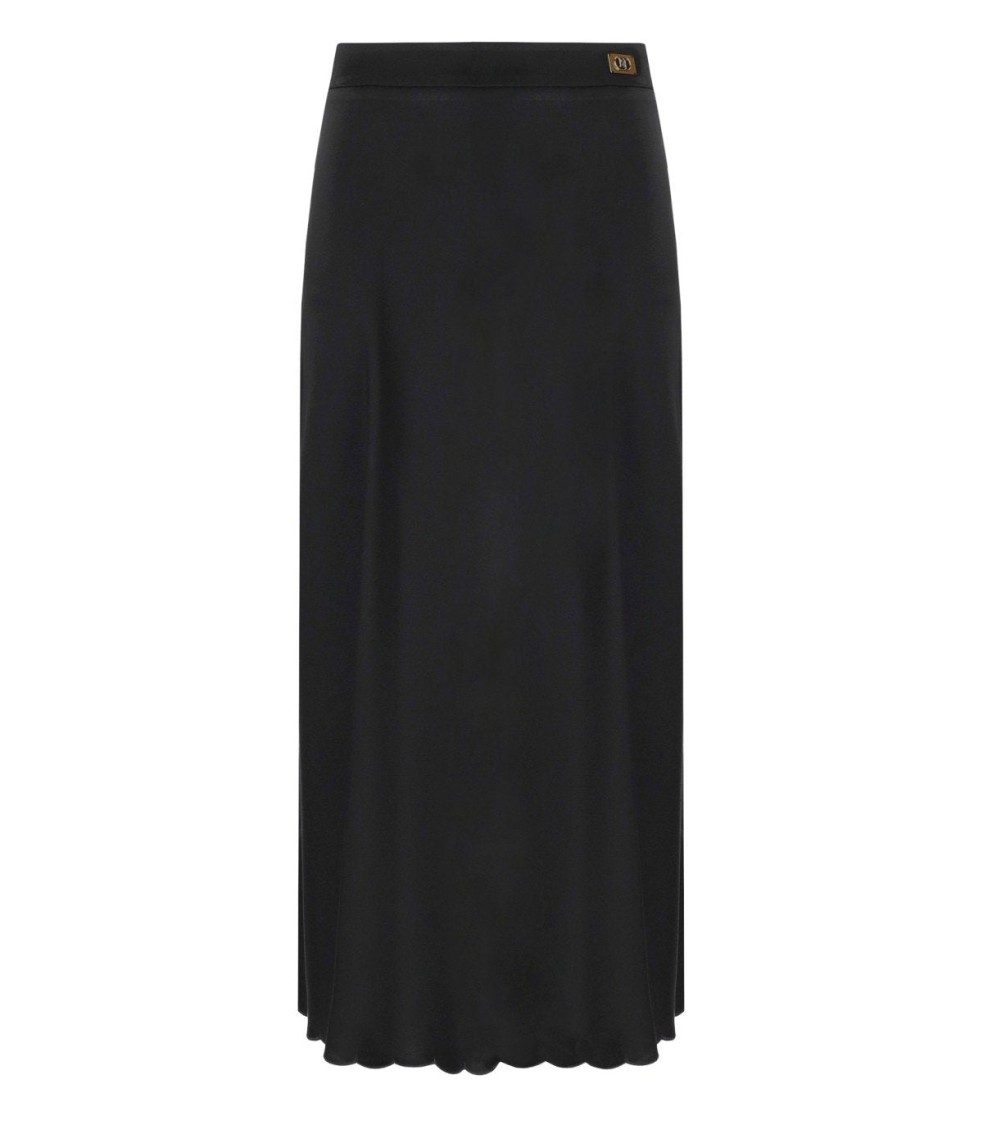 ワンピース ELISABETTA FRANCHI Women Mid Skirts AM65S51E2 Black ELISABETTA FRANCHI BLACK FRINGED DRESS – FerrarisBoutique