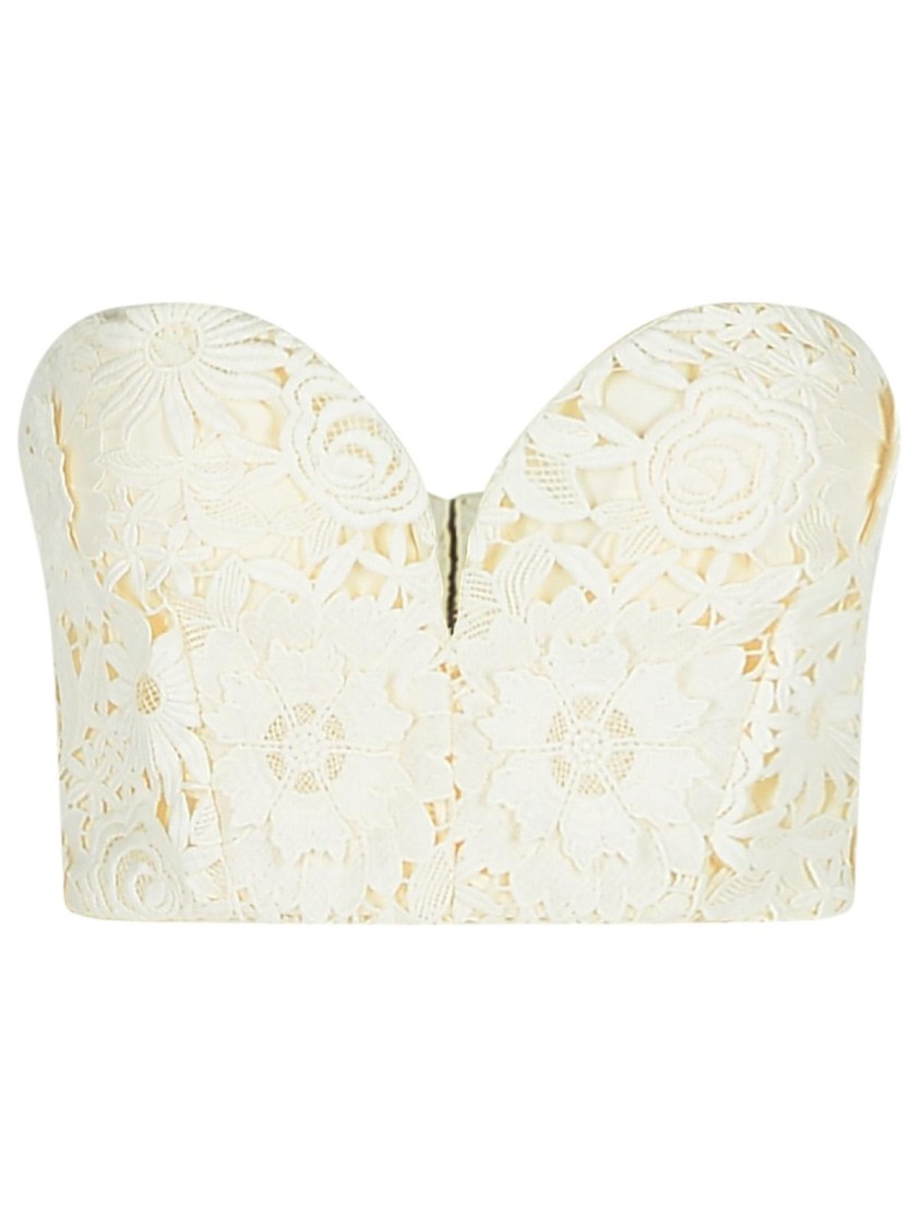Rotate Birger Christensen Rotate '3d' White Polyester Corset Women In White