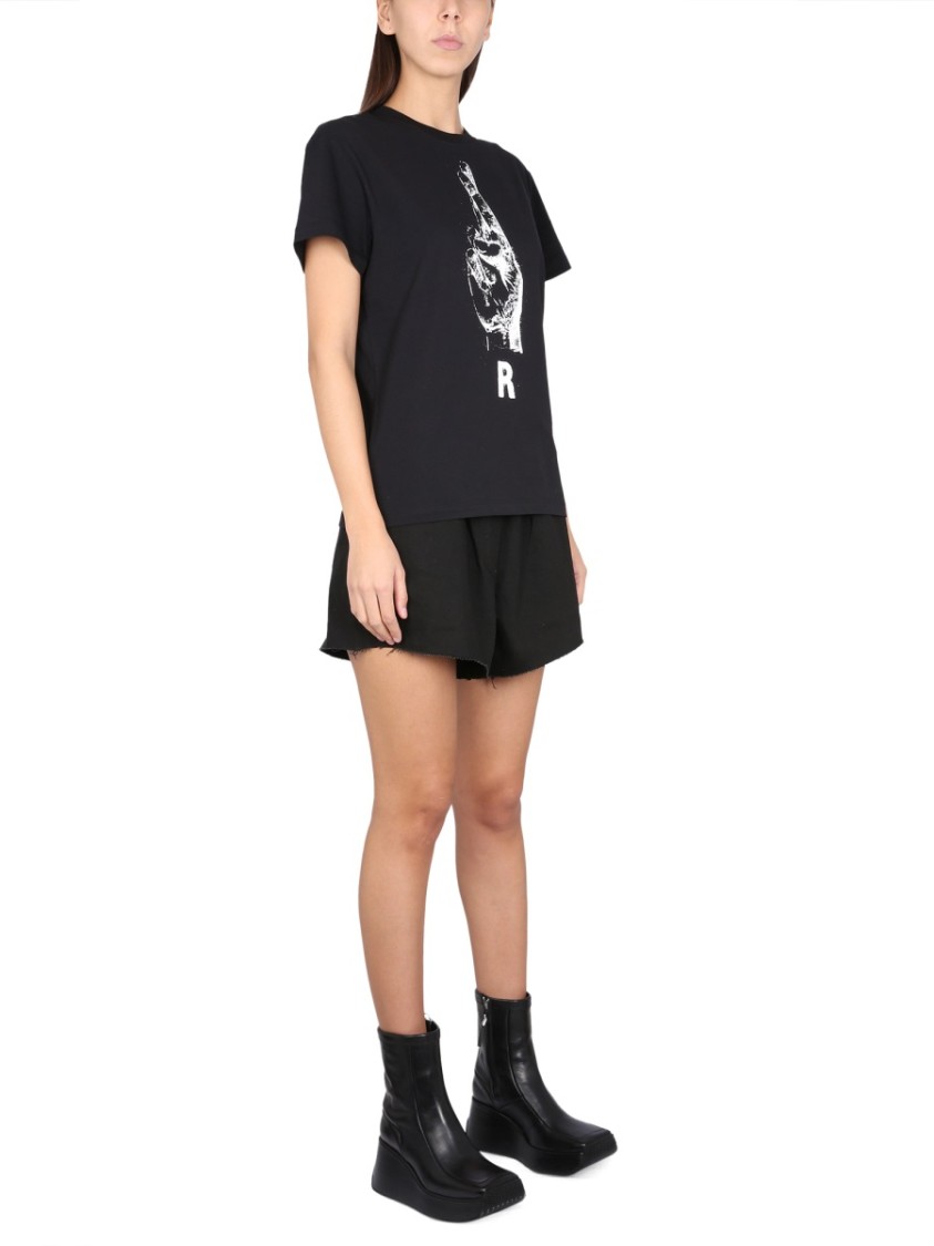 Shop Raf Simons Denim Bermuda Shorts