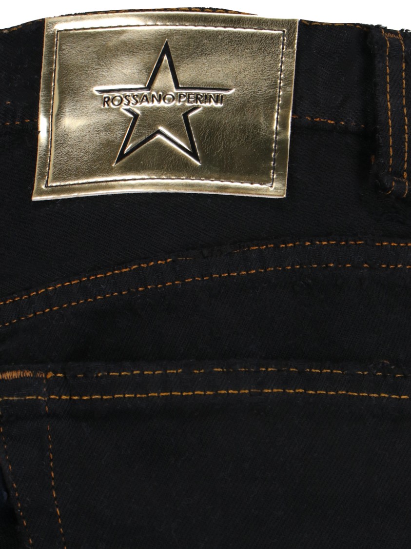 ROSSANO PRINI ROSSANO PRINI STRAIGHT JEANS IN BLACK DENIM 