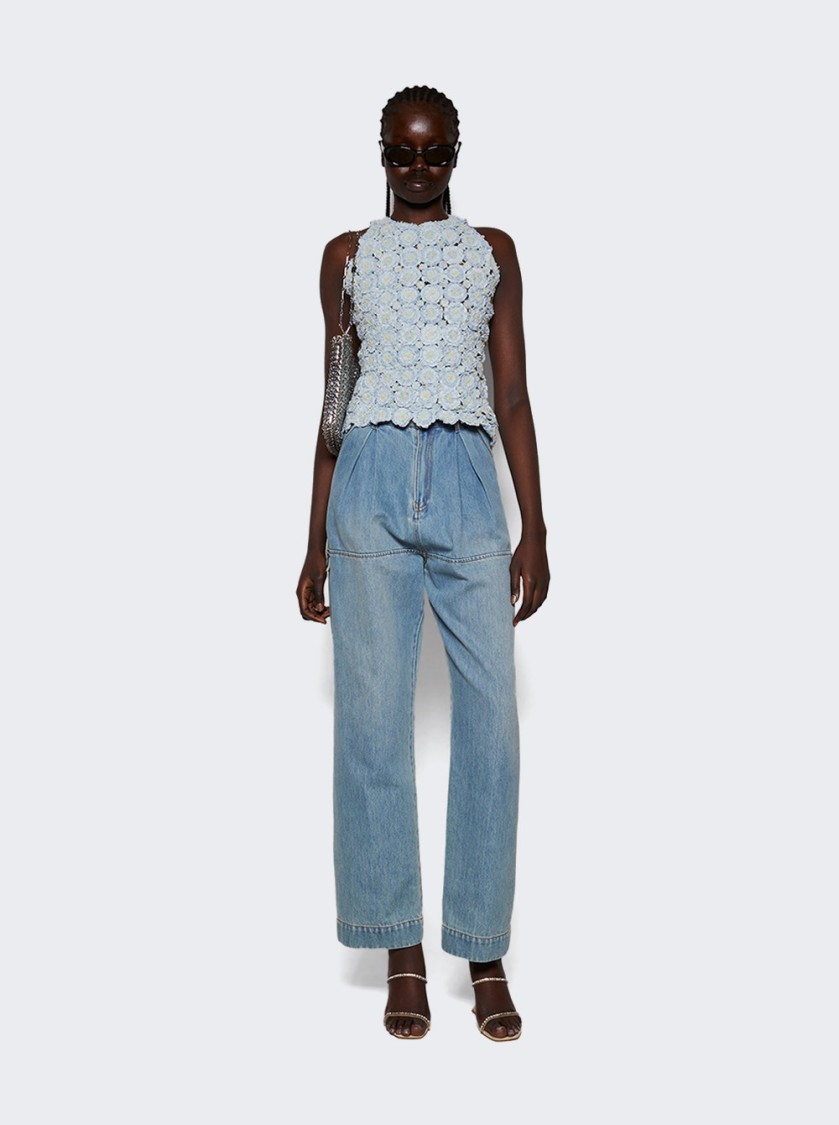 Roberta Einer Denim Angel Top Blue