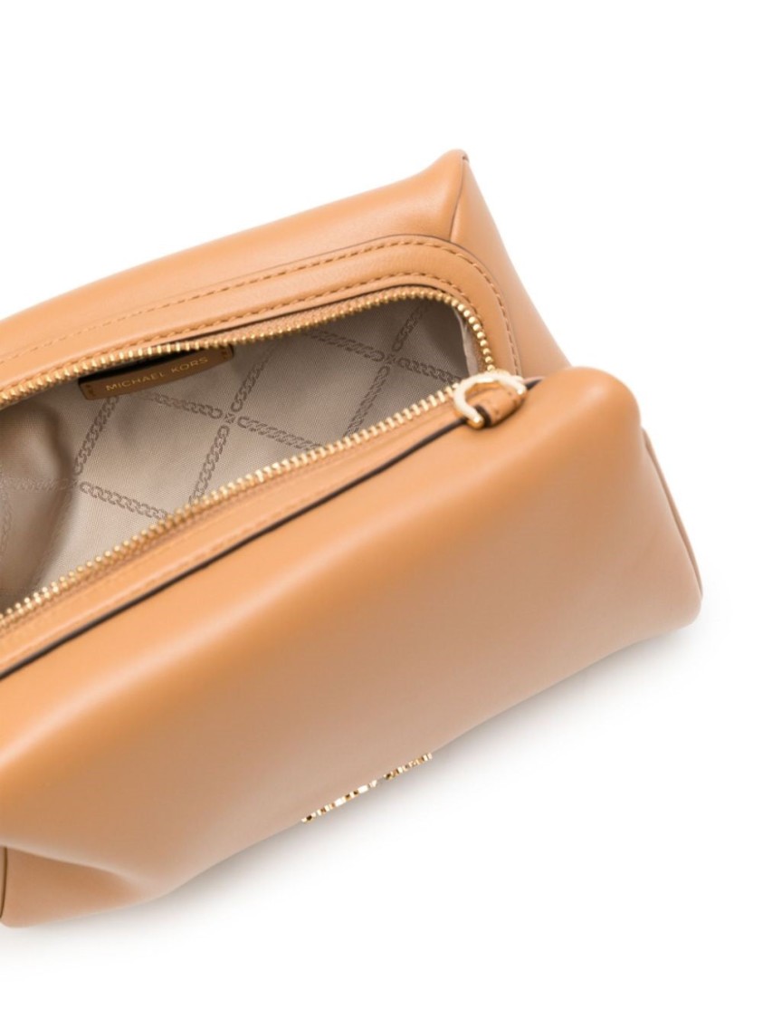 Michael Kors Medium Soft Tz Xbody In Brown