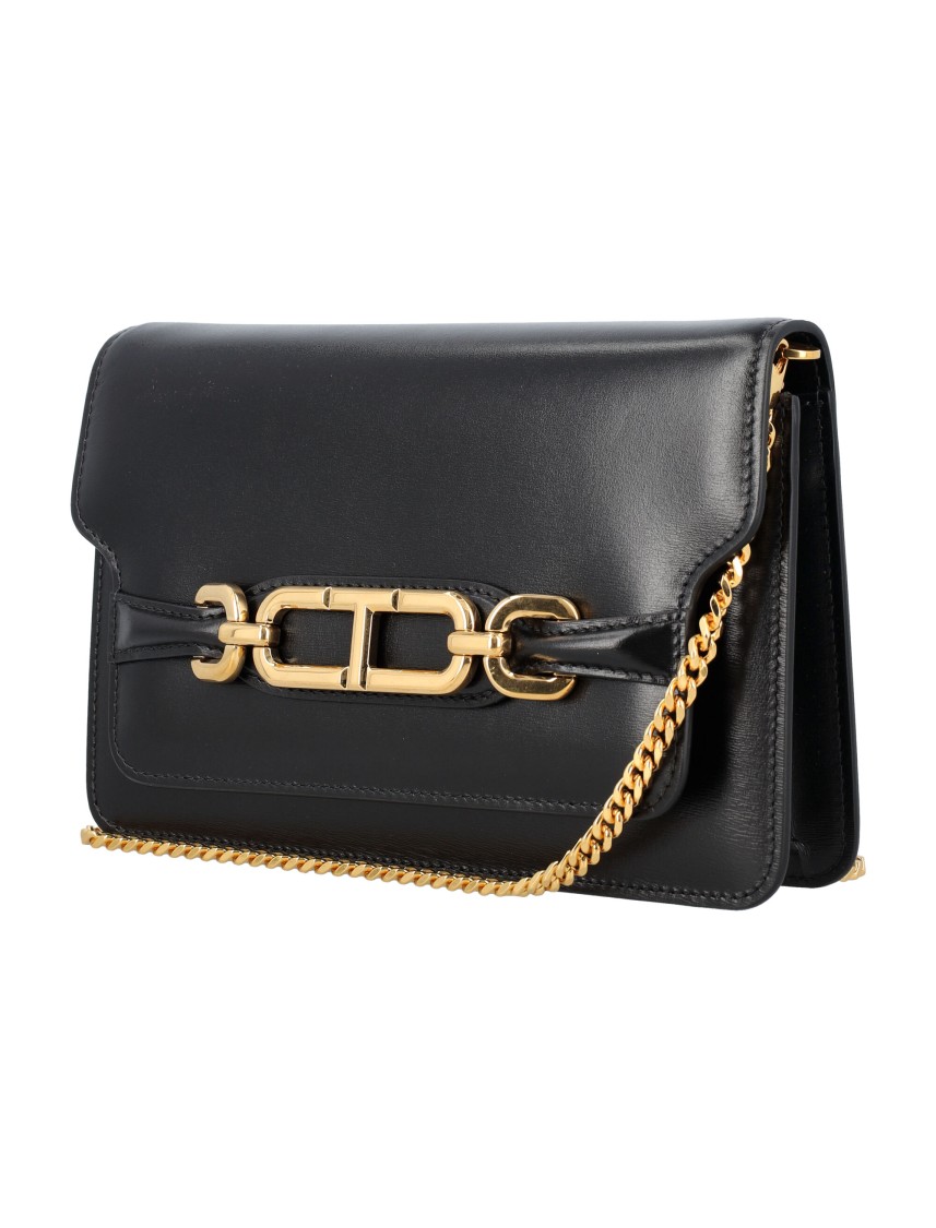 Tom Ford Black Small Whitney Leather Bag In Black