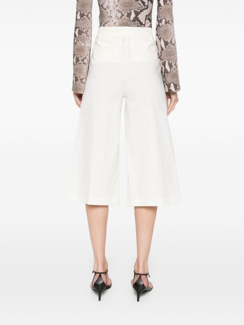 Pinko Tailored White Bermuda Shorts