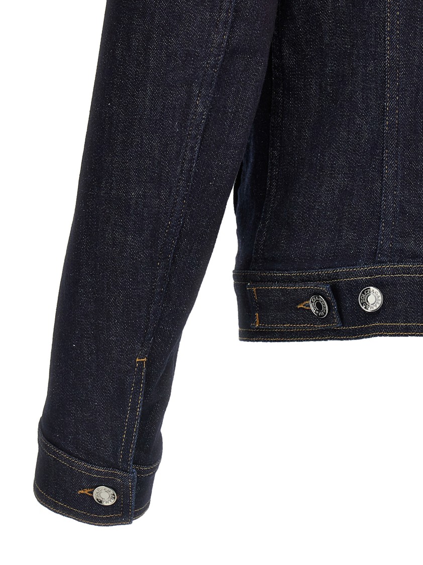 Dolce & Gabbana Classic Denim Jacket With Structured Silhouette In Blue