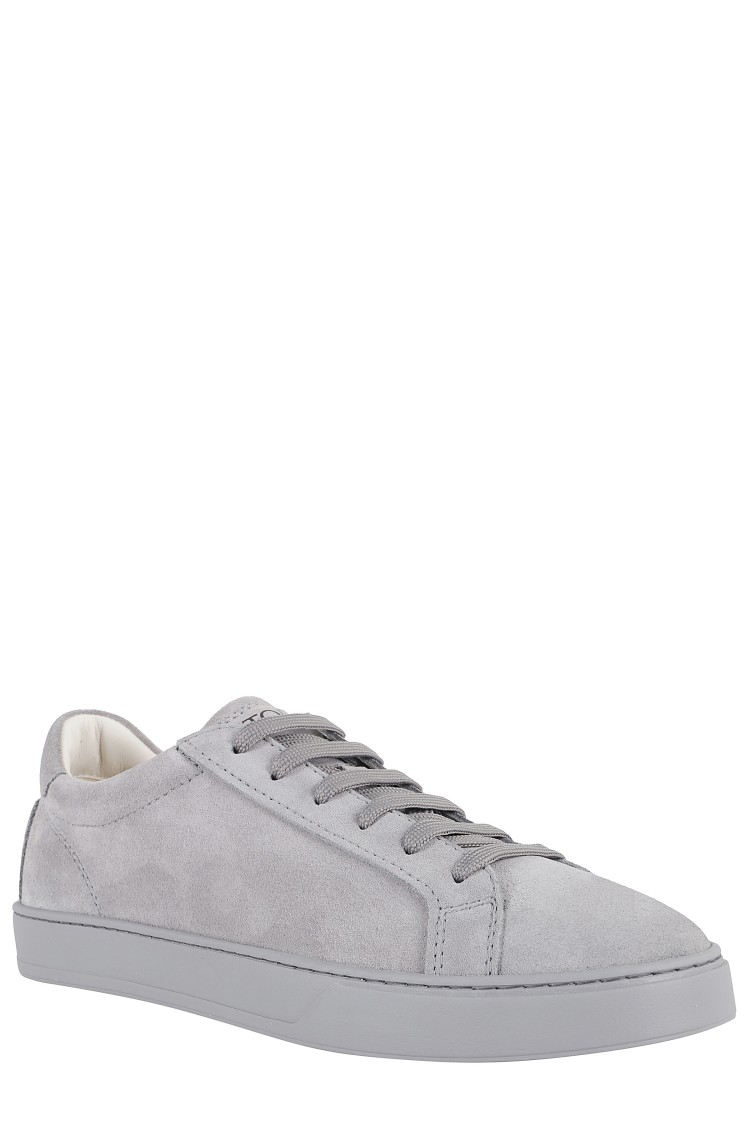 Tod's Modern Suede Sneakers In Grey