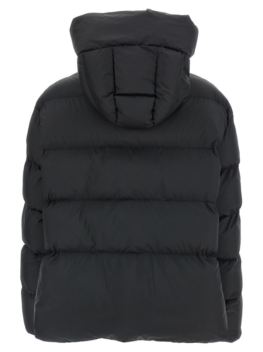 Pinko Quilted High-neck Puffer Jacket In Black
