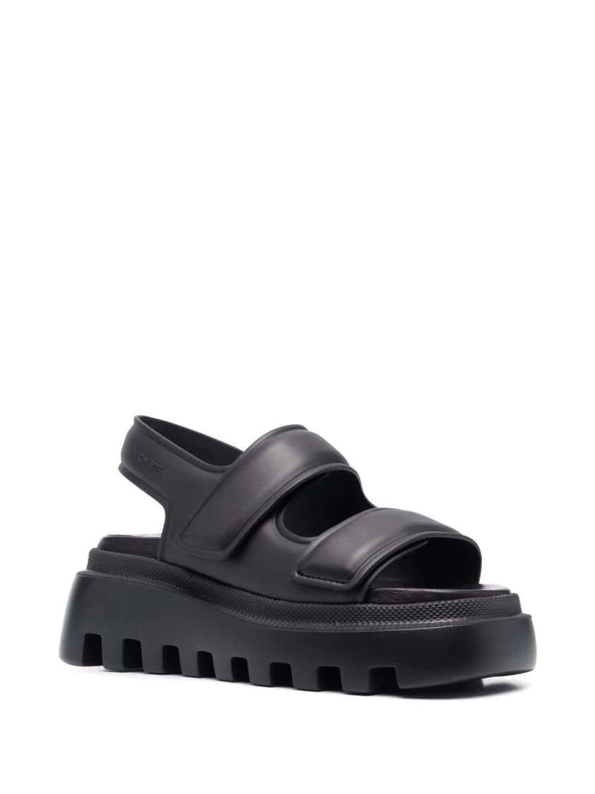 Vic Matie Vic Matié Casual Open Sandals With Chunky Eva Sole In Black