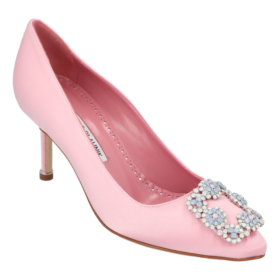 Manolo Blahnik 70mm Hangisi Satin Pumps