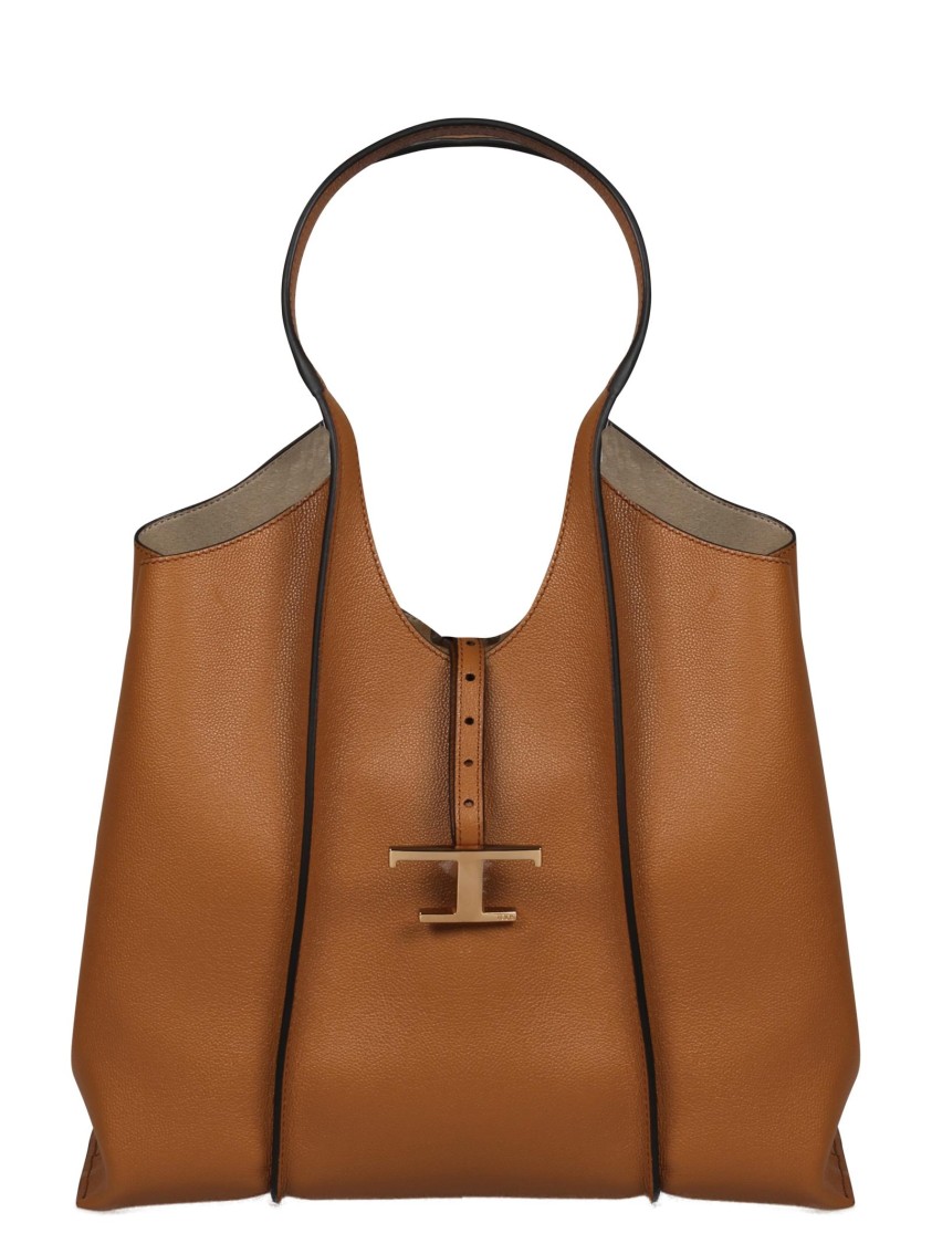 Tod's Hammered Leather Shopping Bag