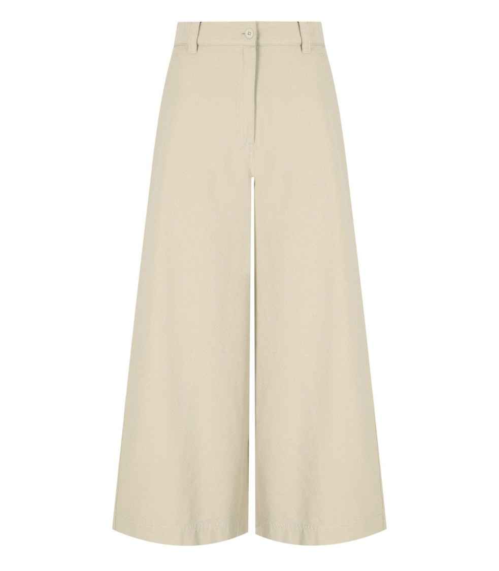 Max Mara Disco Sabbia Wide Leg Jeans In Neutral