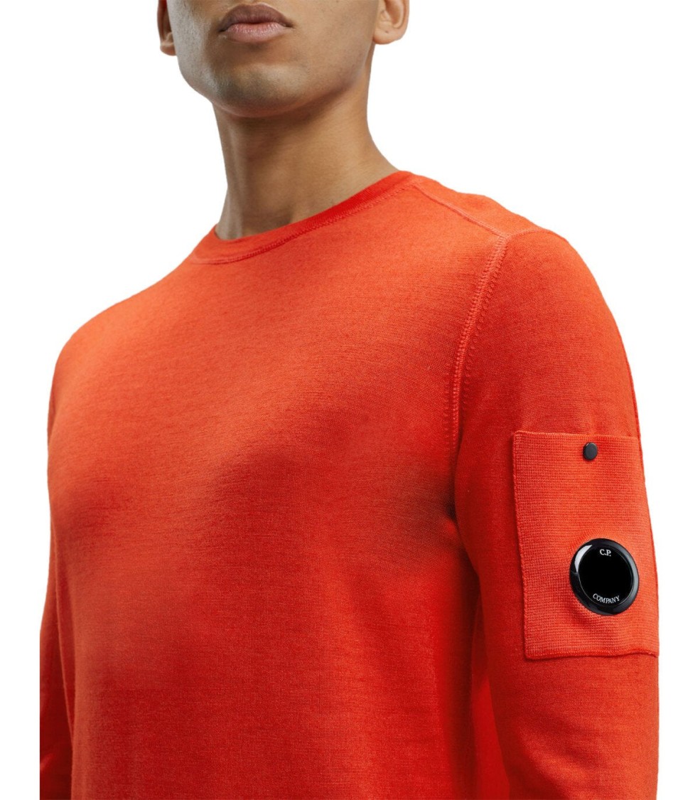 C.p. Company C. P. Company Man Sweater Orange Size 40 Wool In Red