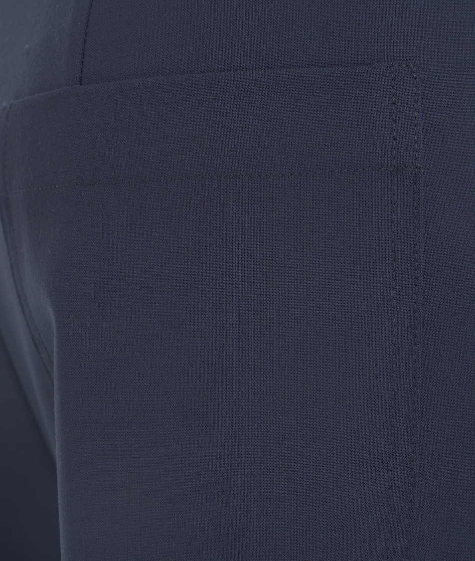 SEMICOUTURE SEMI COUTURE TAILORED WIDE LEG TROUSERS IN VIRGIN WOOL BLEND