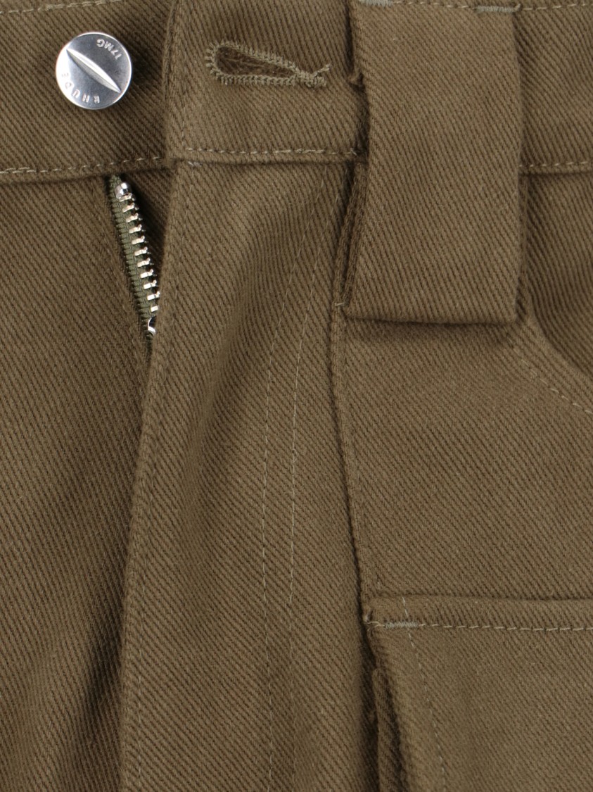 Rhude Cargo Pocket Straight Leg Trousers Button Belt