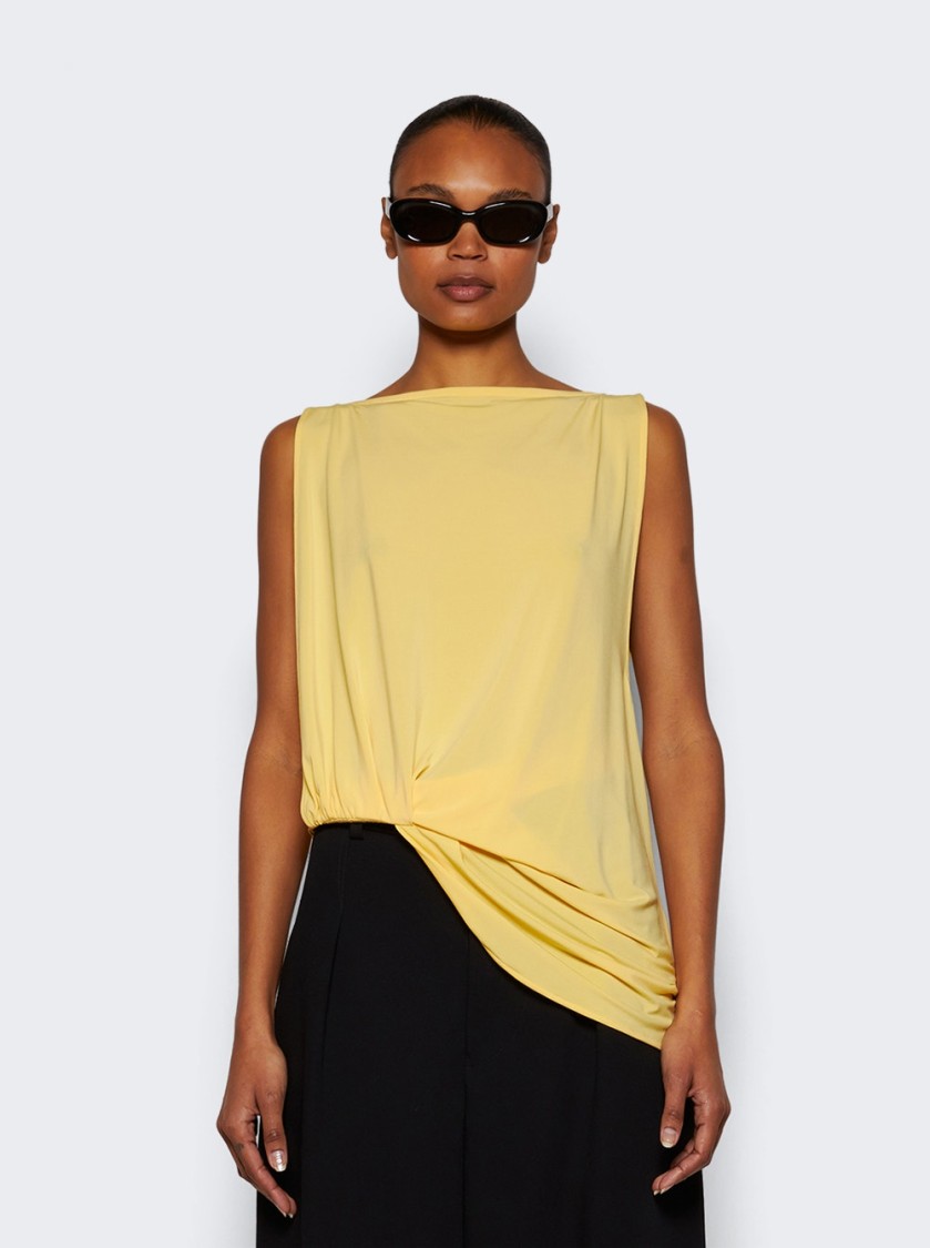 Jacquemus Draped Sleeveless Asymmetric Lightweight Top