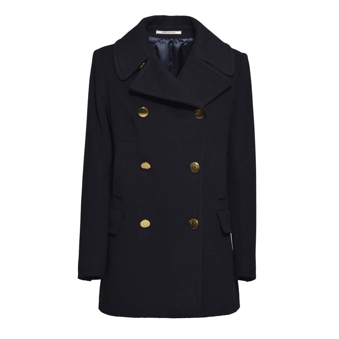トレンチコート Tagliatore Blue Cashmere And Wool Blanche Coat Tagliatore Blue Cashmere And Wool Blanche Coat Trench Coat