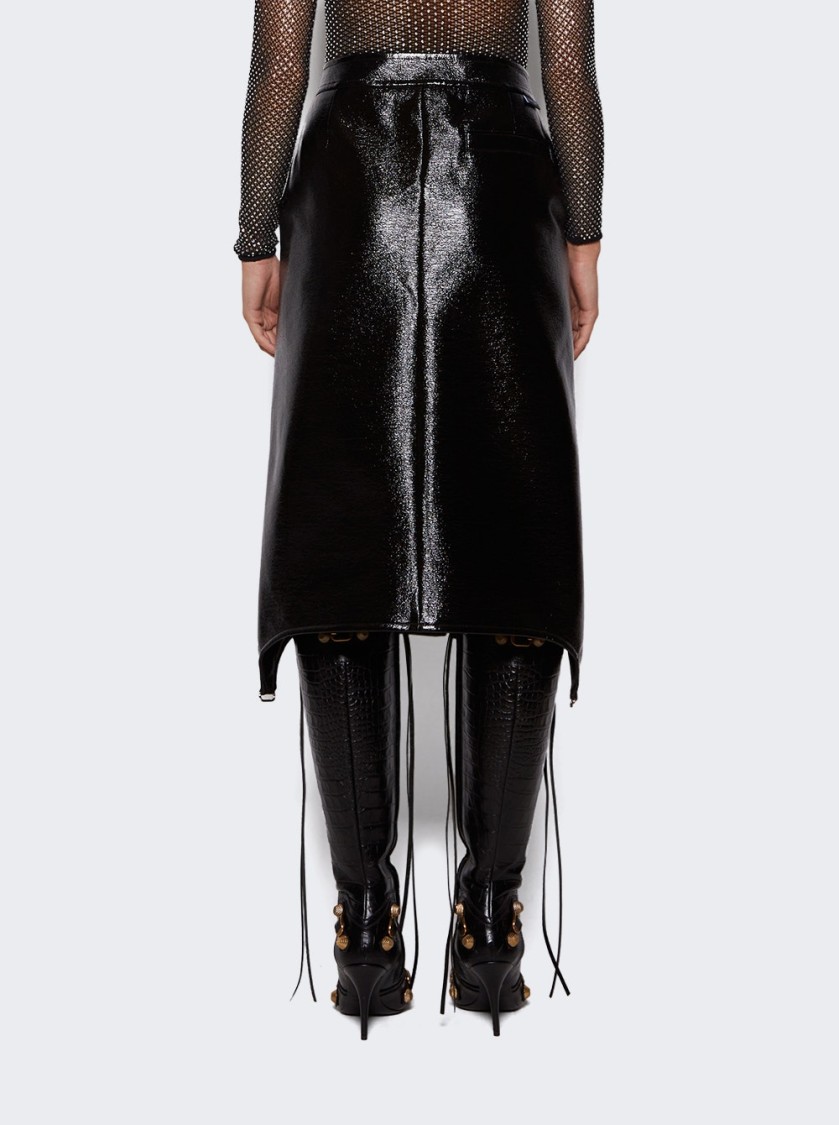 Courrèges Long Suspender Skirt Vinyl