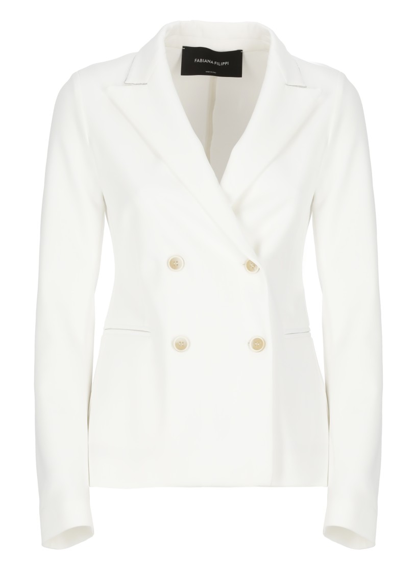 FABIANA FILIPPI FABIANA FILIPPI DOUBLE-BREASTED BLAZER WITH PEAK LAPEL