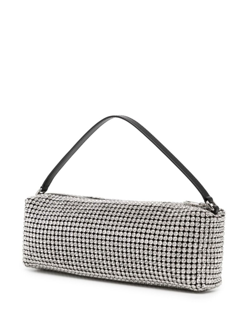 Alexander Wang Crystal-embellished Rectangle Bag With Logo-engraved Hardware
