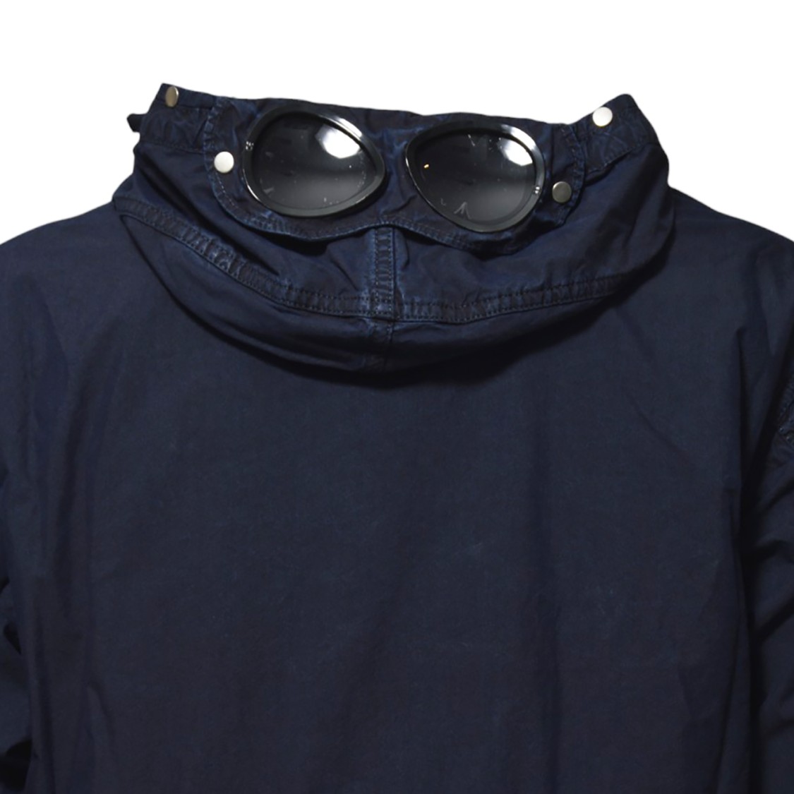 C.p. Company Google 50 Thread Count Jacket In Blue Cotton