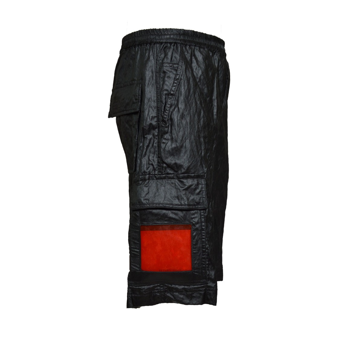 44 Label Group Stress Cargo Bermuda Shorts In Black Viscose