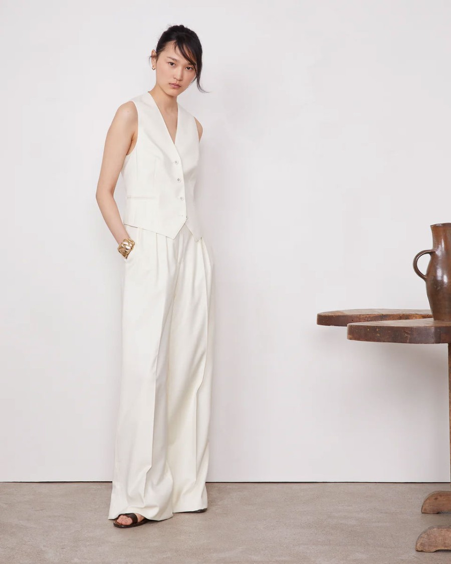 Officine Generale Classic Waistcoat With Fabric-covered Buttons