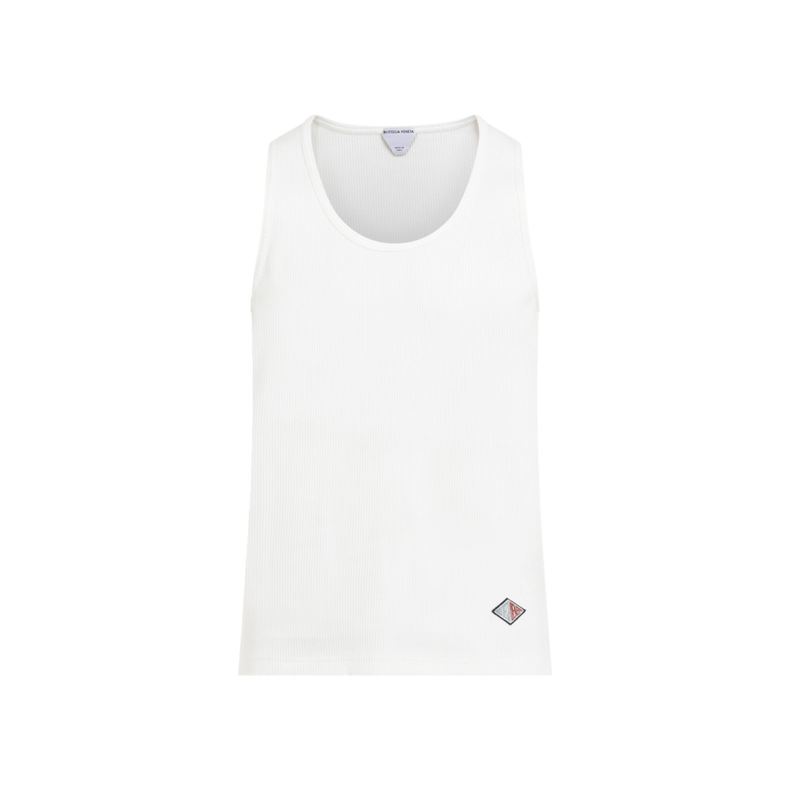 Bottega Veneta Chalk White Cotton Tank Top T-Shirt | THE LIST