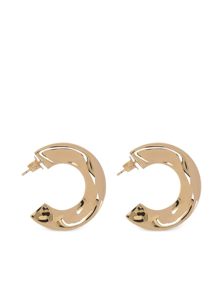 Federica Tosi Polished Crescent-shaped Gold Earrings By In Gold