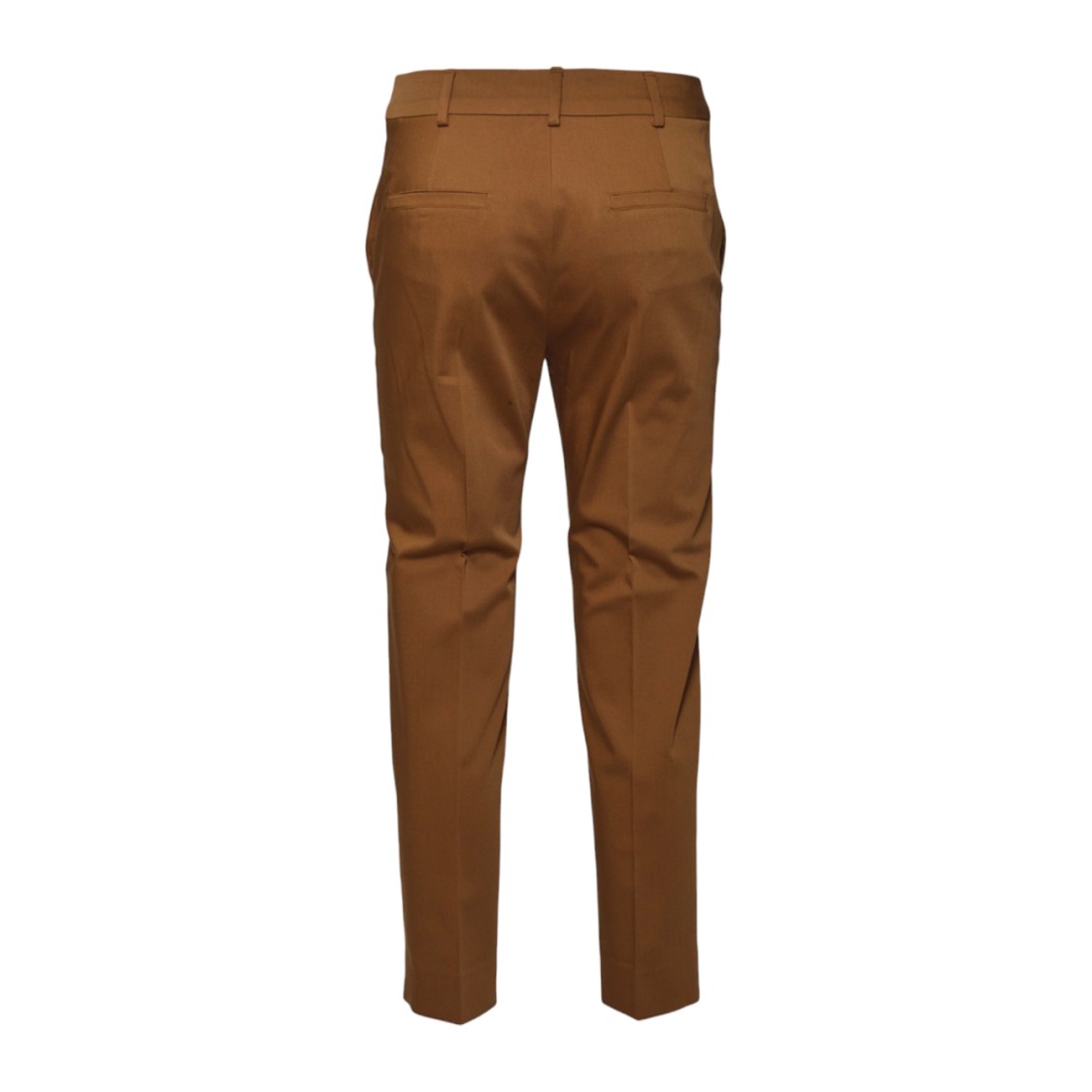 MAX MARA MAX MARA BRICK RED SATIN LINCE1234 CROPPED TROUSERS