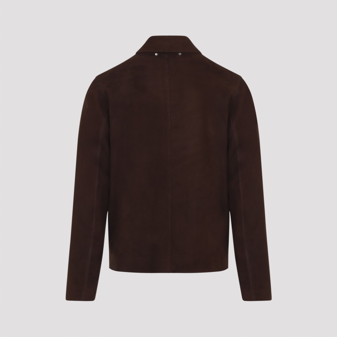Shop Paul Smith Regular Fit Leather Jacket In Brown