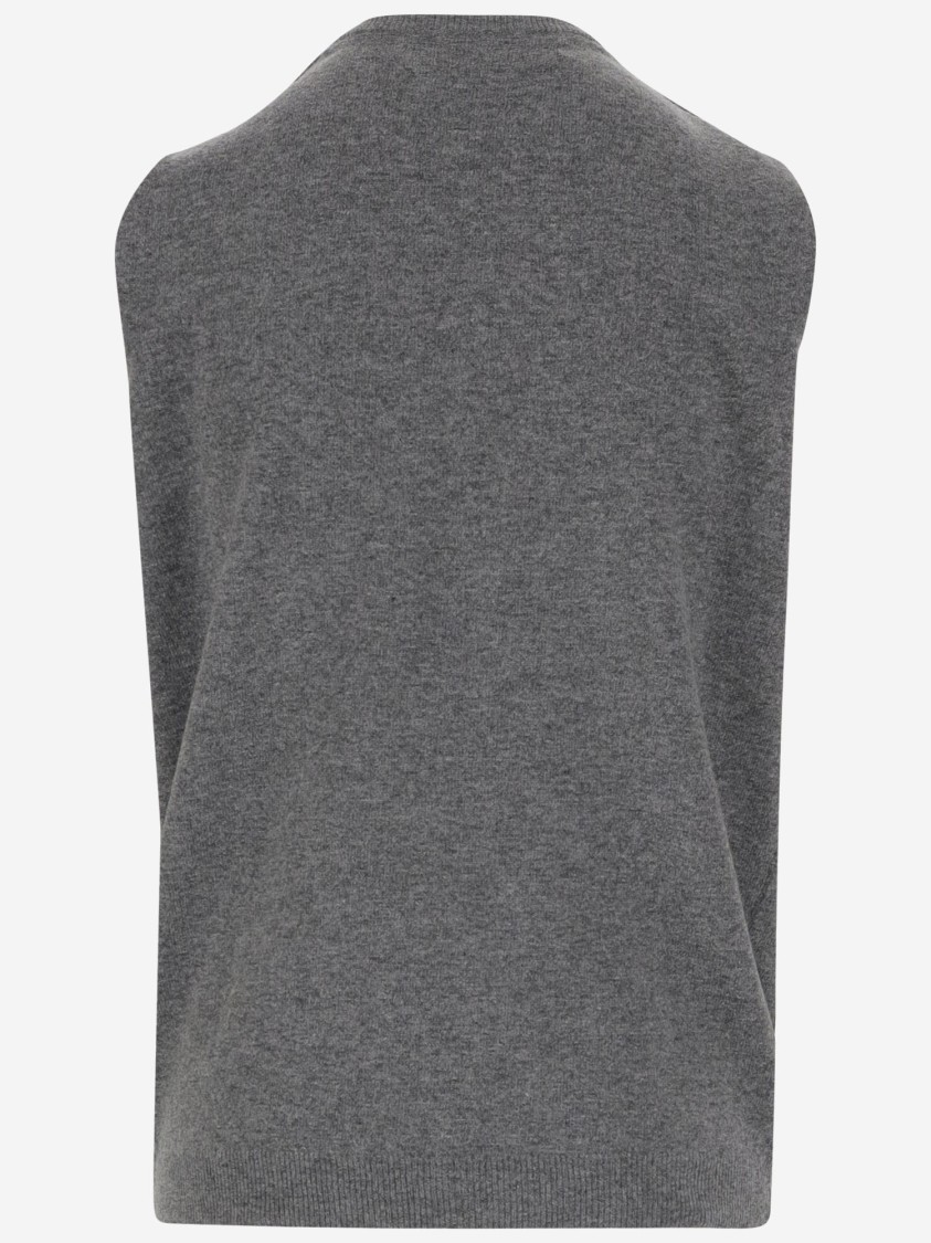 Hodakova Stretch Cotton Vest With Geometric Pattern